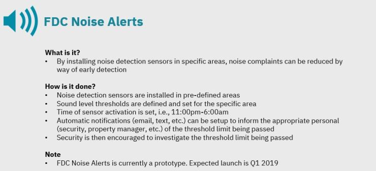 FDC Noise Alerts